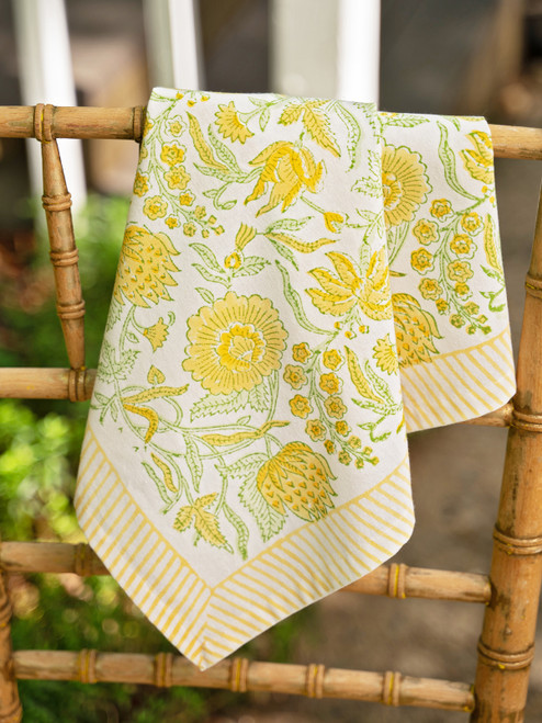 Sweet Sunshine Napkin Set of 4 - Yellow