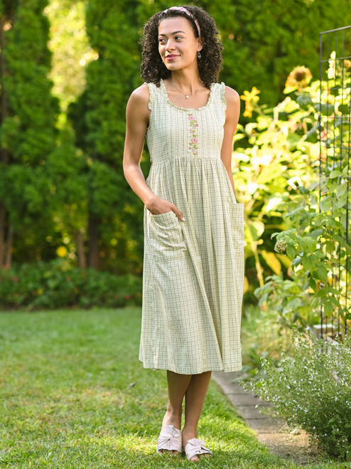 Cottage Essence Dress - Sage