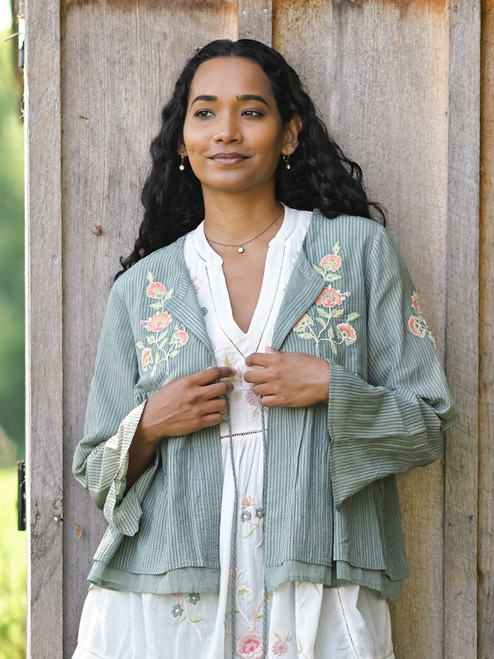 Happiness Cover Up - Soft Teal