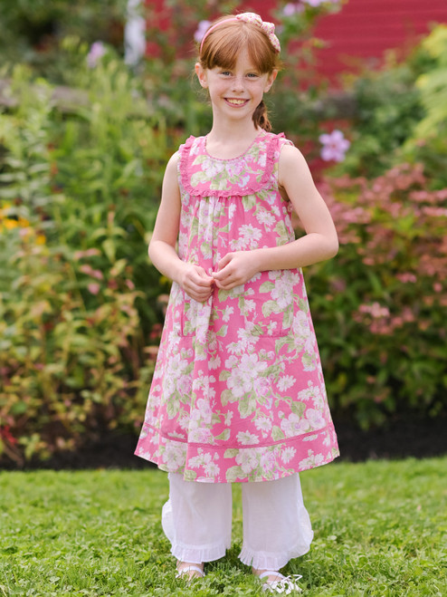 Apple Blossom Kids Dress - Pink