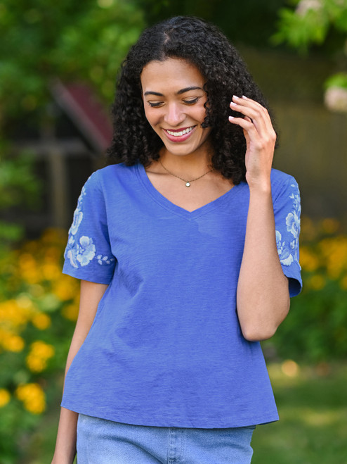 Tapestry T-Shirt - Blue