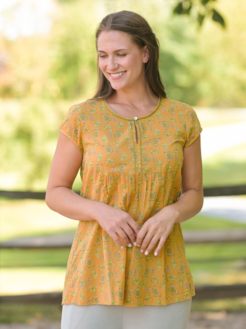Panama Butterfly Tunic - Dark Gold