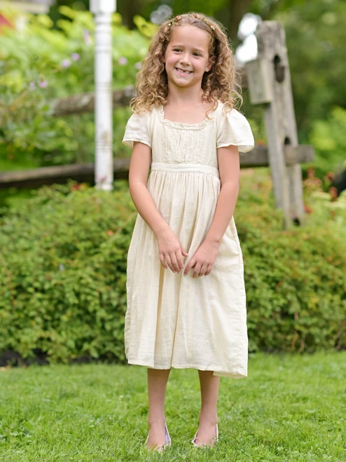 Jane Austen Kids Dress - Cream