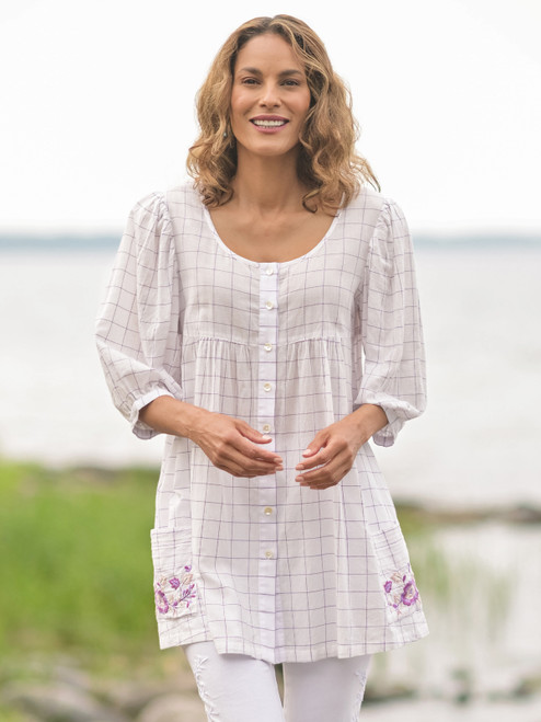 Lexington Check Tunic - Antique Multi | Shop Beautiful Designs by