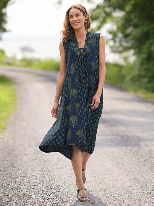 Khazana Indigo Dress - Indigo