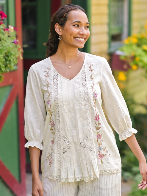 Lexington Check Tunic - Antique Multi | Shop Beautiful Designs by
