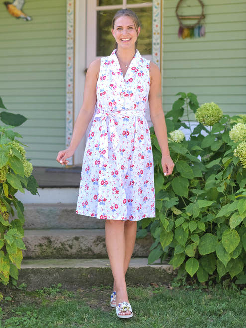 Petra Porch Dress - White