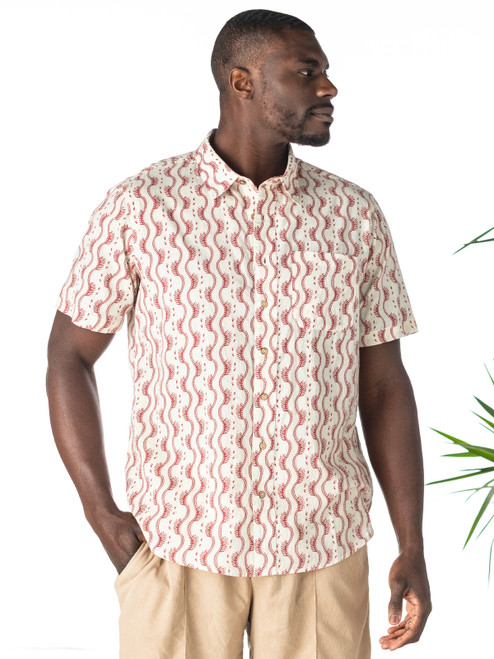 Ocean Life Shirt - Smoke Red