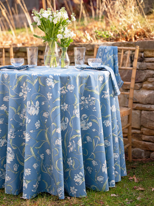 Ajmeer Round Cloth - Blue