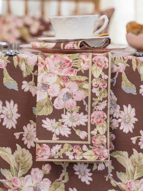 Apple Blossom Napkin Set of 4 - Nutmeg