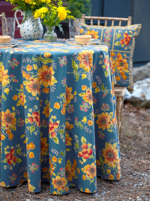 Prairie Round Cloth - Teal