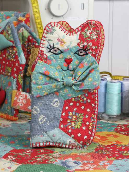County Fair Patchwork Sew Kitty - Multi