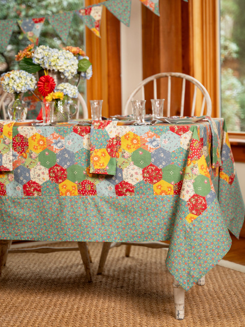 County Fair Patchwork Tablecloth - Multi