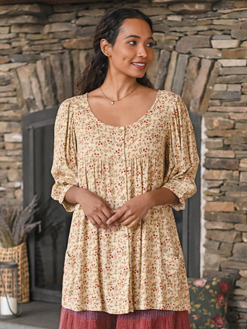Prairie Flower Tunic  - Ivory