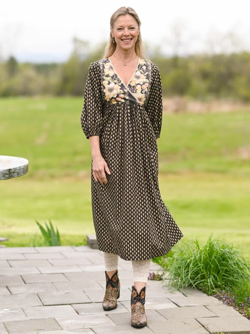 Boheme Marche Dress - Espresso