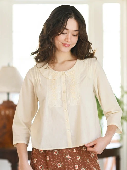 Mae Blouse - Ecru