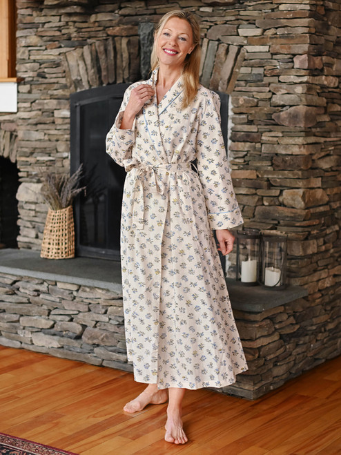 Petite Fleur Dressing Gown - Ecru