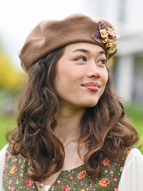 Rosebud Beret  - Taupe