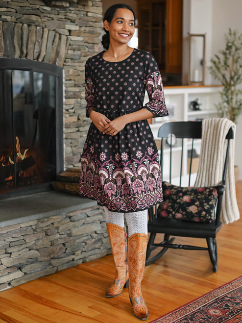 Sasha Tunic Dress  - Black