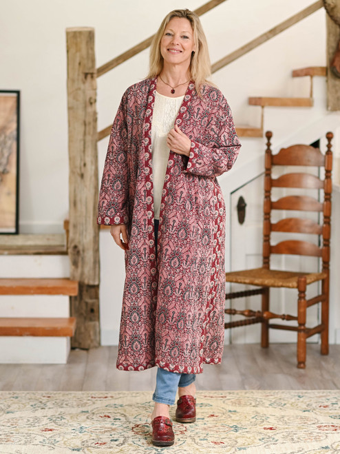 Bohemian Snuggle Coat  - Wine