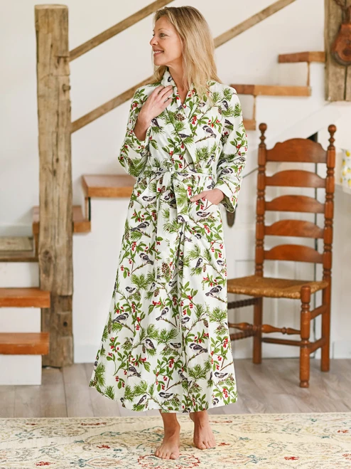 Chickadee Dressing Gown - Ivory