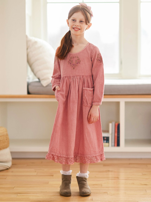 My Hearts Knows Kids Dress - Rose Pink
