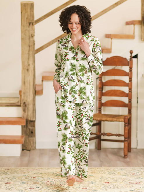 Chickadee Pajama Set - Ivory