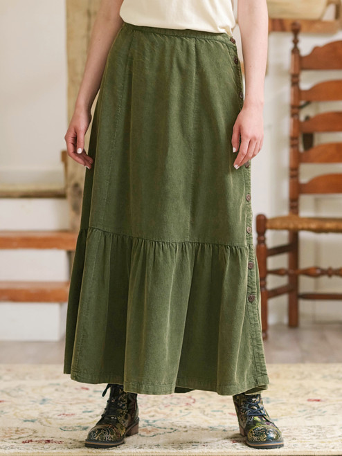 Hallow Corduroy Skirt - Olive