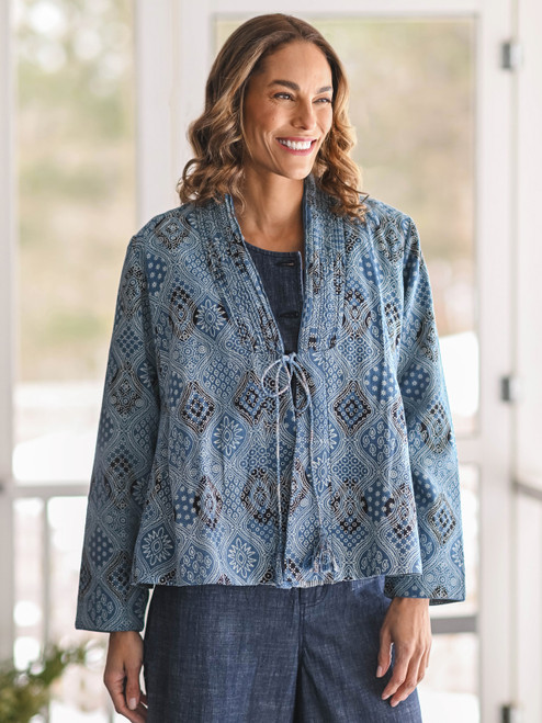 Conjure a Dragon Coverup - Indigo
