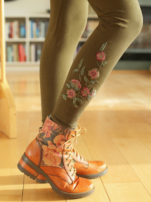 Tapestry Legging - Olive
