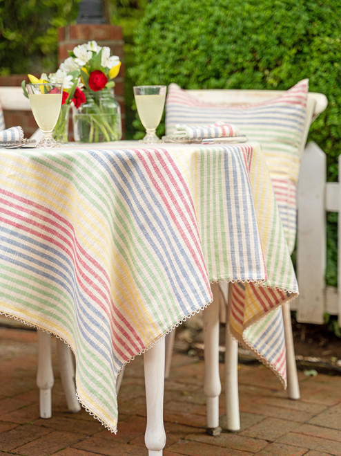 Summer Stripe Tablecloth