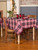 Holly Plaid Tablecloth - Black