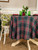 Evergreen Tartan Plaid Round Cloth