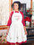 Candy Cane Cross Stitch Embroidered Apron