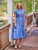 Nostalgic Prairie Dress - Periwinkle