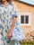 Cherry Blossom Market Bag - Blue