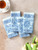 Rosehip Luncheon Napkin Set of 4 - Light Blue