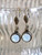 White Opal Drop Earrings