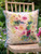 Peony Hummingbird Watercolor Cushion Cover - Multi