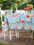 Cottage Rose Tablecloth - Sky Blue