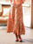 Dancing Peacock Skirt - Terracotta