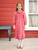 Farmgirl's Plaid Kids Dress - Red Ecru