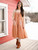 Forget Me Not Young Adult Dress - Terracotta