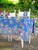 Russian Chintz Tablecloth - Blue