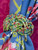 Beaded Braid Napkin Ring Set of 4 - Bright