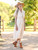 Chalet Check Classic Dress - Dark Ecru Sage