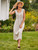 Coastal Stripe Dress - Navy
