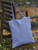 Suede Tote Bag - Perwinkle