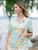 Blanche Camp Blouse - Aqua