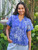 Avonlea Camp Blouse - Blue
